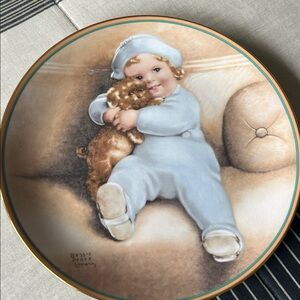 1986 Going to Town Plate Bessie Pease C. Hamilton Collection Child's Best Friend